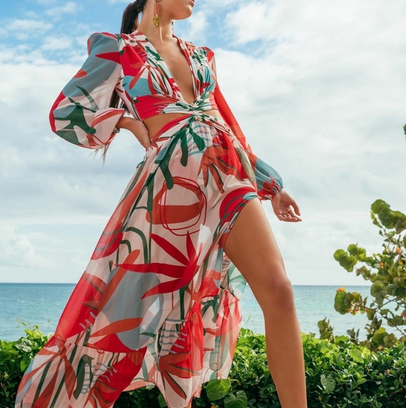 Patbo Rio Plunge Maxi Dress - Picture 3 of 17